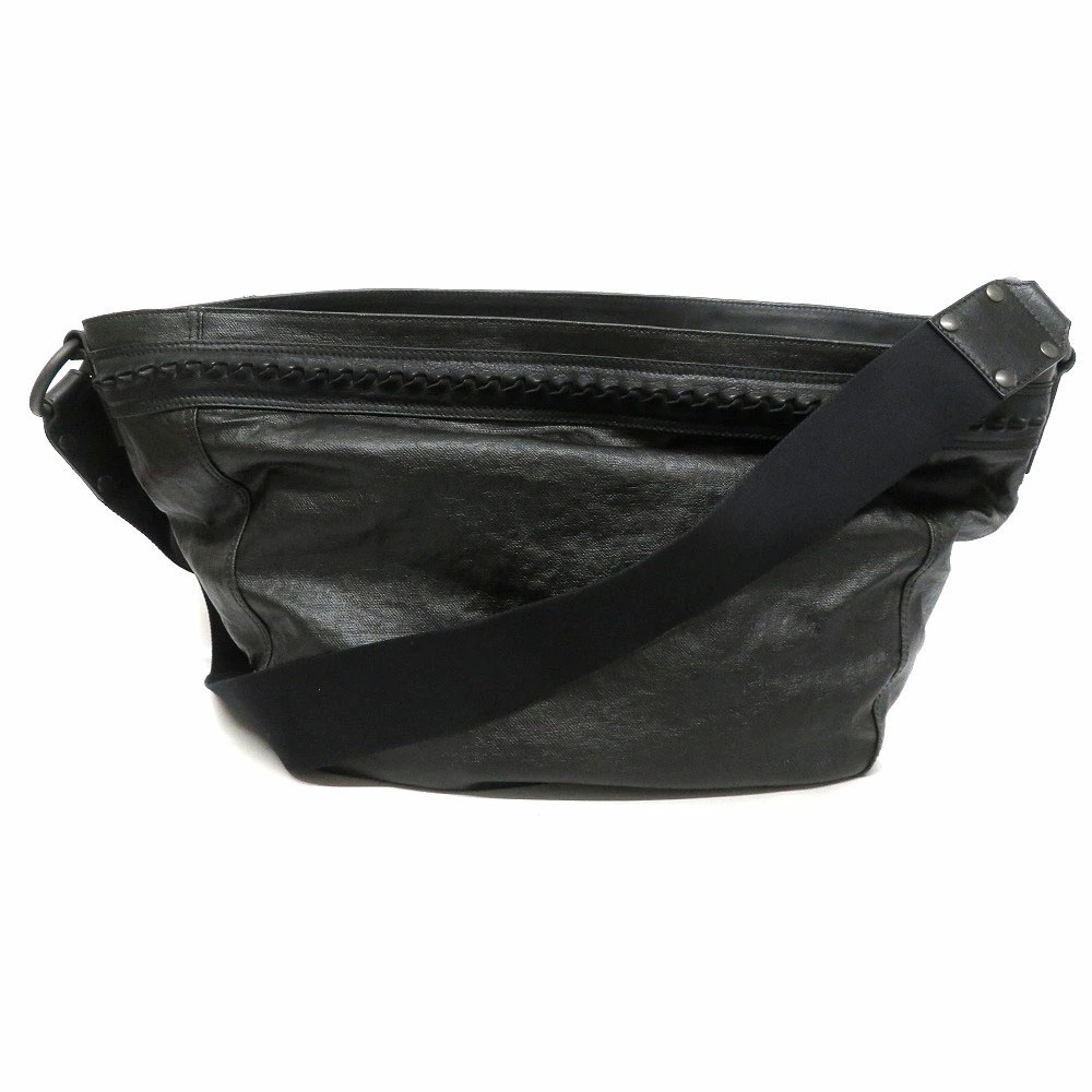 Bottega Veneta One Shoulder Hobo Bag Black